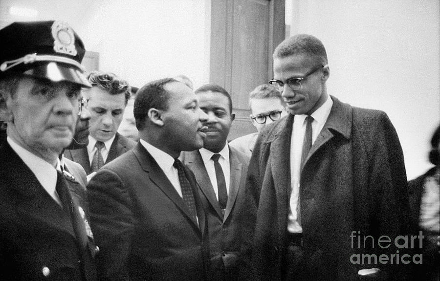 King And Malcolm X, 1964 Photograph by Granger