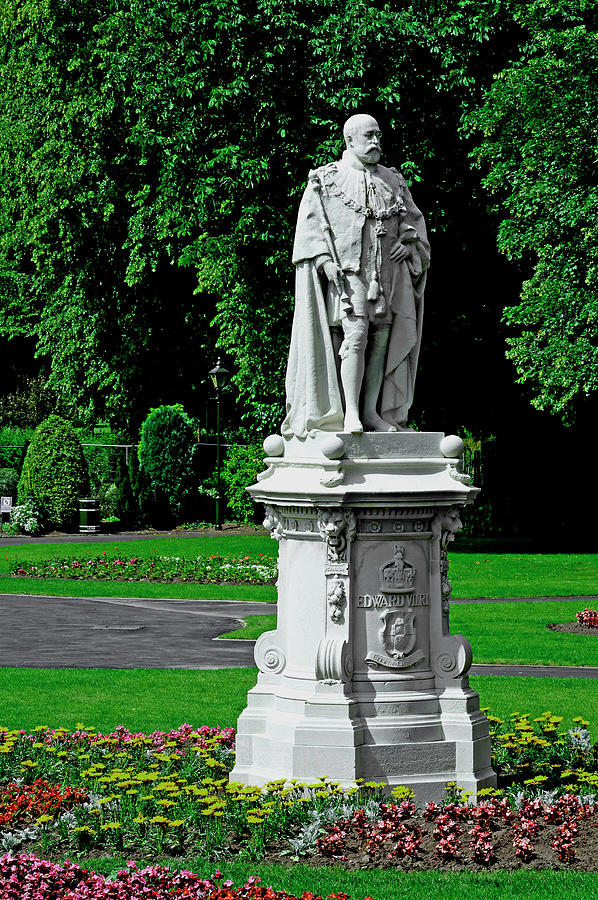 King Edward VII Statue - Lichfield Photograph by Rod Johnson