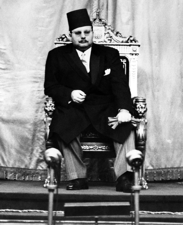 King Farouk Of Egypt 1920-1965, Listens Photograph by Everett - Fine ...