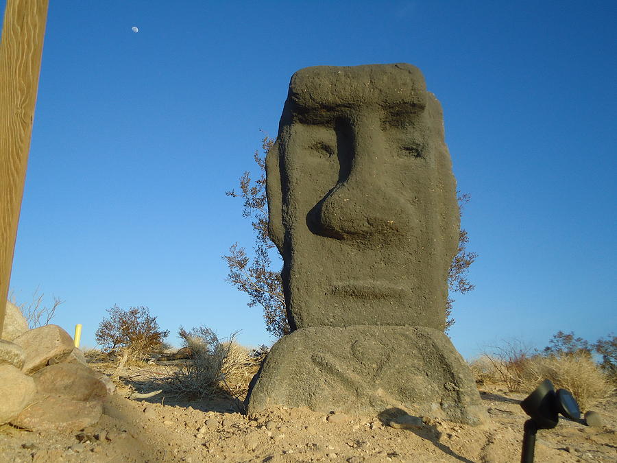 Easter Island Sculpture - King Kum Kum by Jane Williams