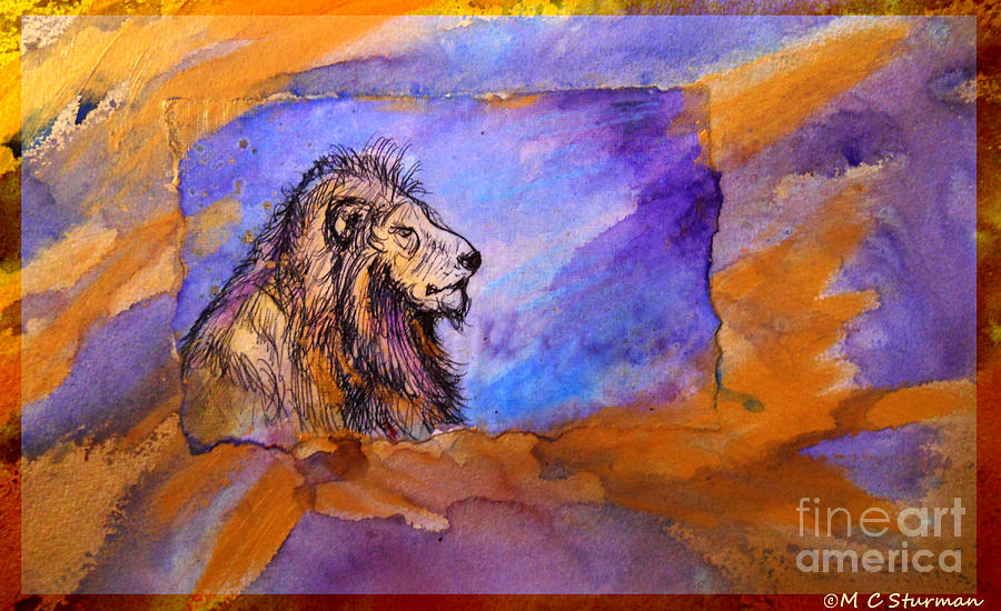Wildlife Mixed Media - King of Beasts by M c Sturman
