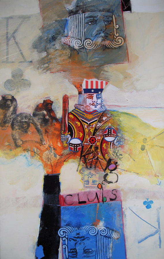 King of Clubs Painting by Cliff Spohn
