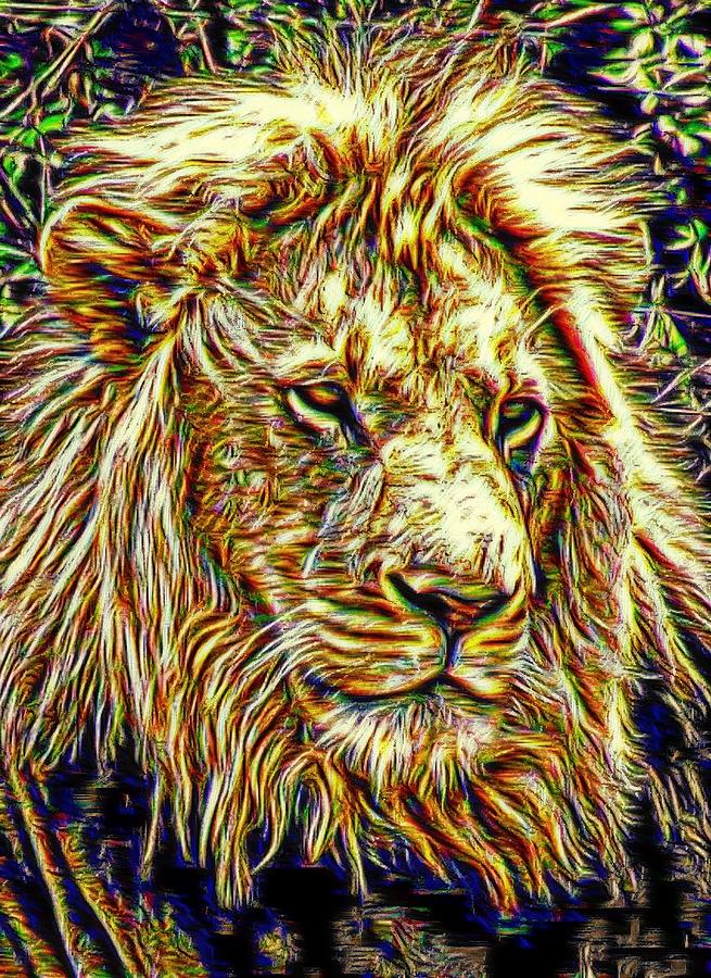 King Of The Jungle Digital Art by Carrie OBrien Sibley