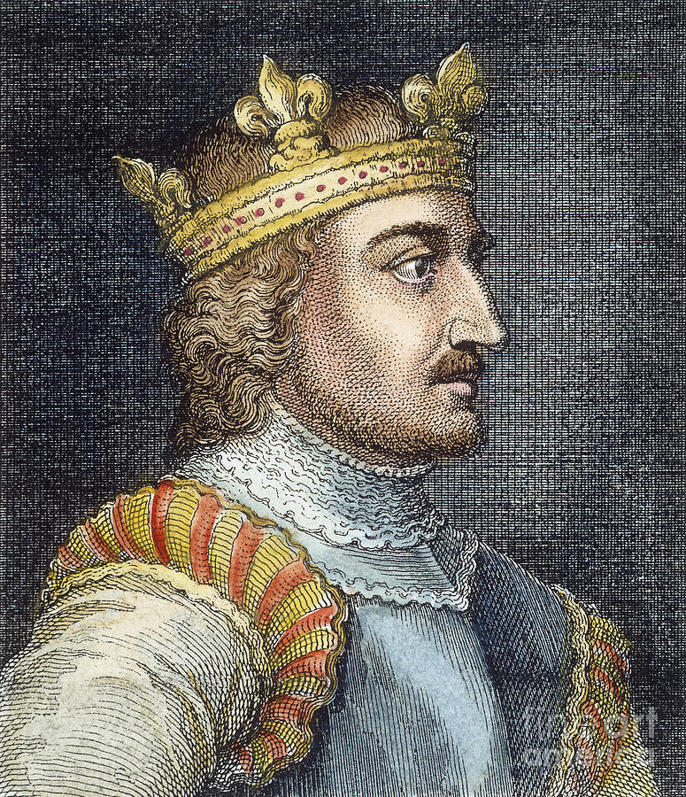 Portrait Photograph - King Stephen Of England by Granger