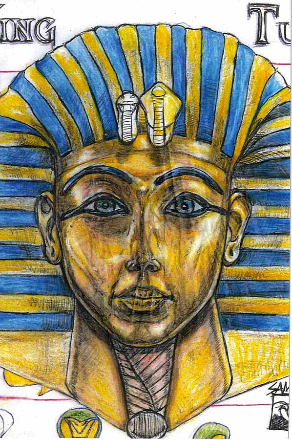 King Tutankhamun Drawing