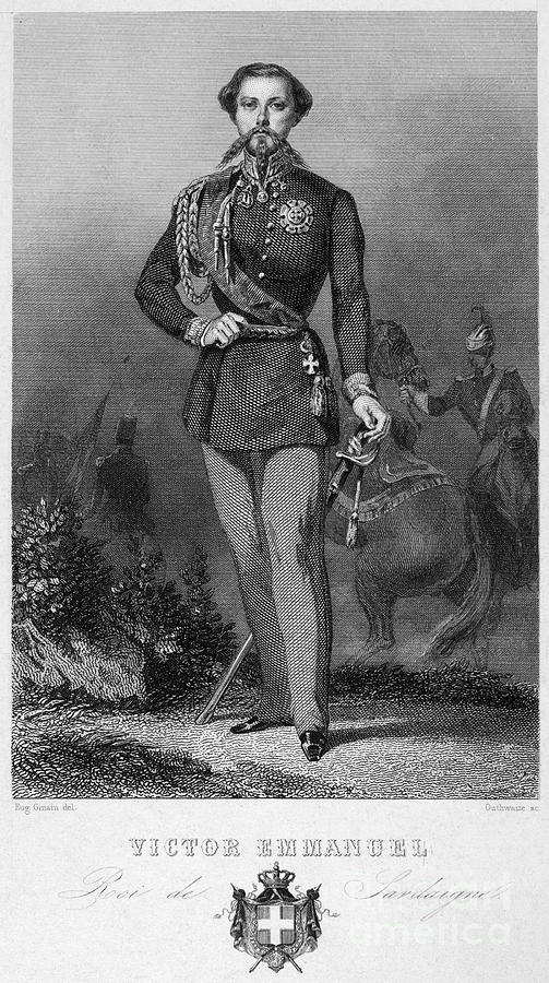 King Victor Emmanuel II Photograph by Granger