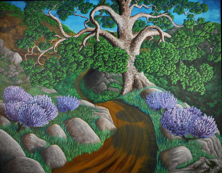 Tree Painting - Kingdom Path by Gary Rowell