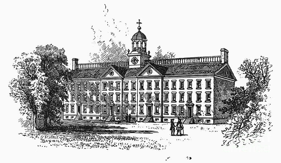 Kings College, 1758 Drawing by Granger