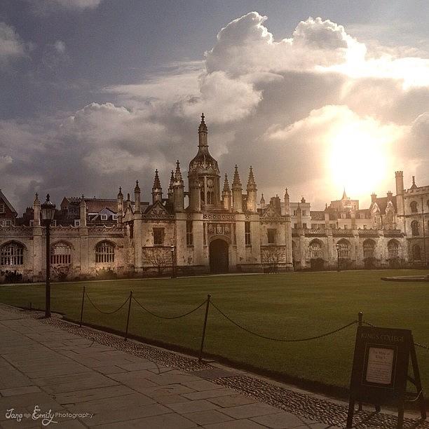 Architecture Photograph - Kings College in Cambridge by Jane Emily