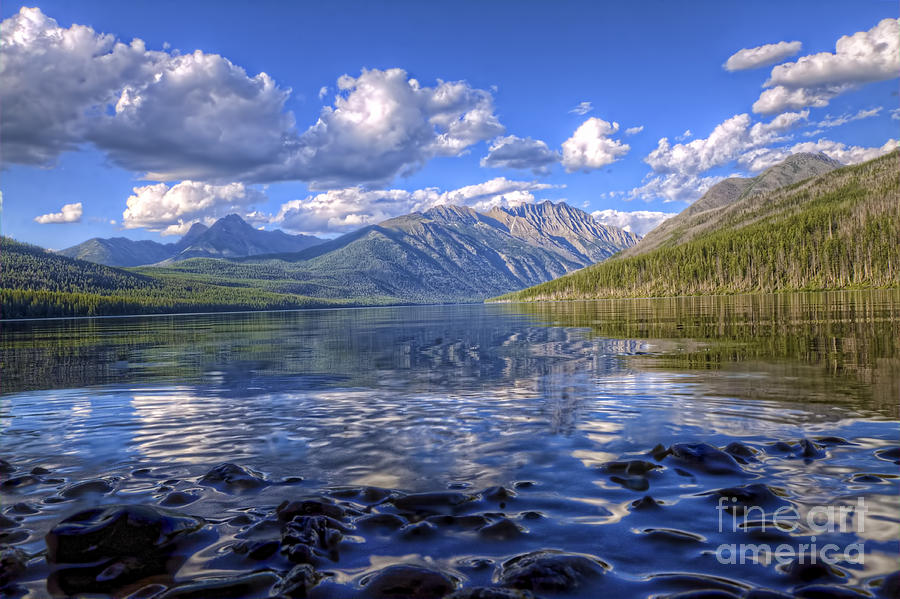 Glacier National Park Photograph - Kintla Lake Pebbles by Scotts Scapes