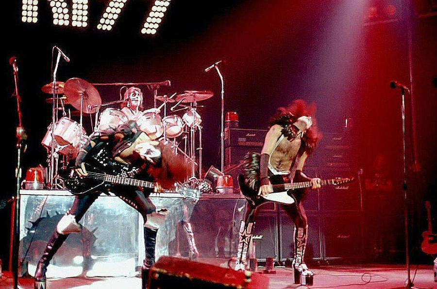 Kiss Live In Concert Photograph By Edward Przydzial Pixels 