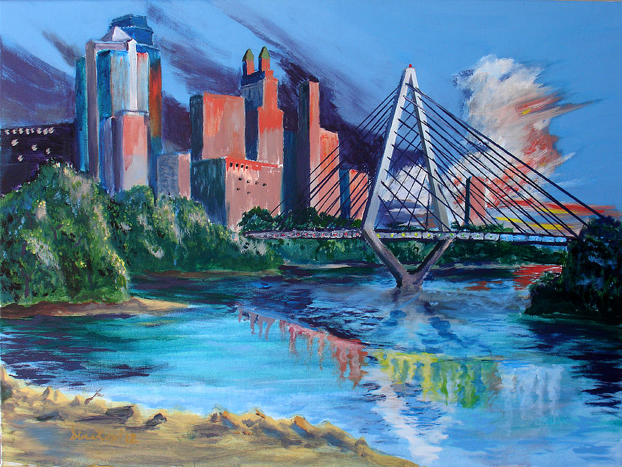 Kit Bond Bridge Painting by Steve Karol