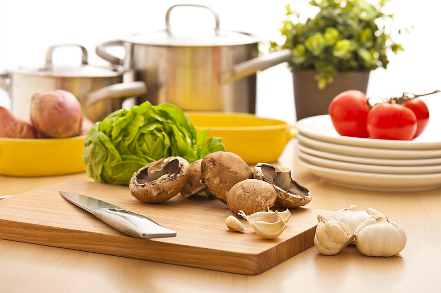 Kitchen still life preparation for cooking Photograph by U Schade