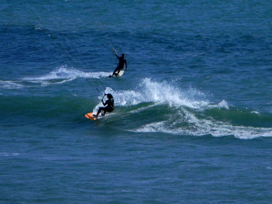 Kite Surfing Photograph by Wanda Jesfield