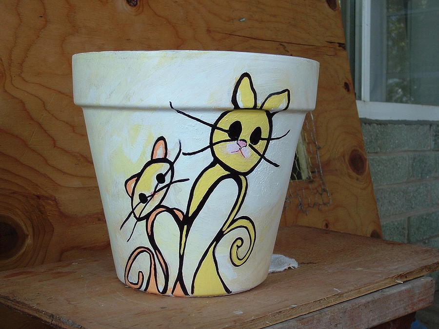 Kittens Painting - Kittens by Greta Redzko