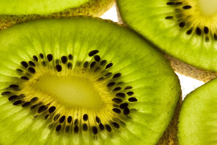 Abstract Photograph - Kiwi Fruit Macro 5 by John Brueske