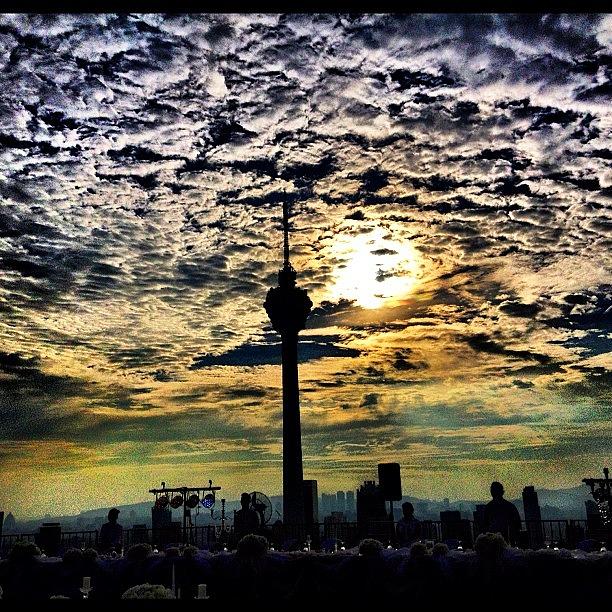 Sunset Photograph - Kl Tower, Beautiful Sunset! by Beatrice Looi