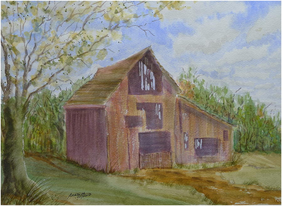Klamath County Barn Painting by Joel Deutsch