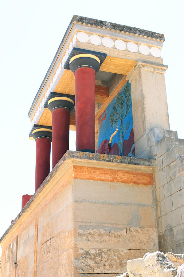 Knossos North Gate vertical Photograph by Paul Cowan