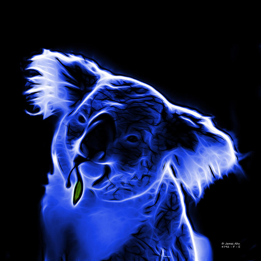 Koala Pop Art - Blue Digital Art by James Ahn
