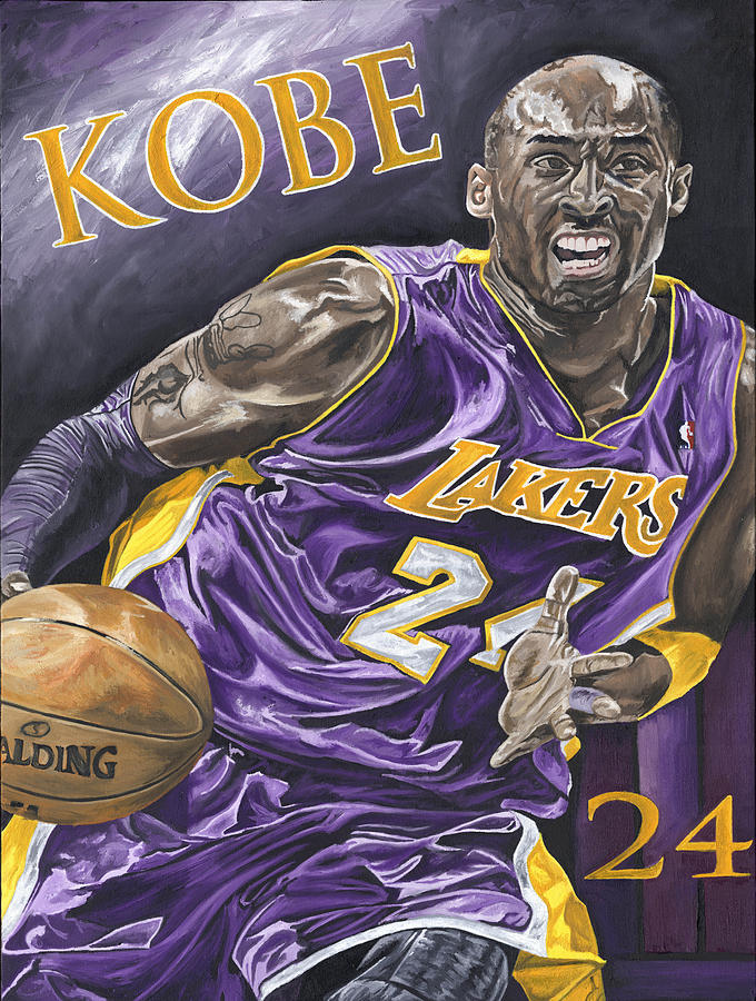 Kobe Bryant Painting by David Courson