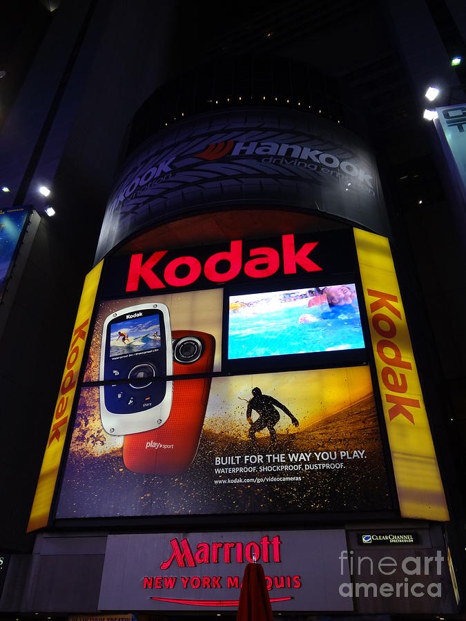 Kodak at Times Square 152 Photograph by Padamvir Singh