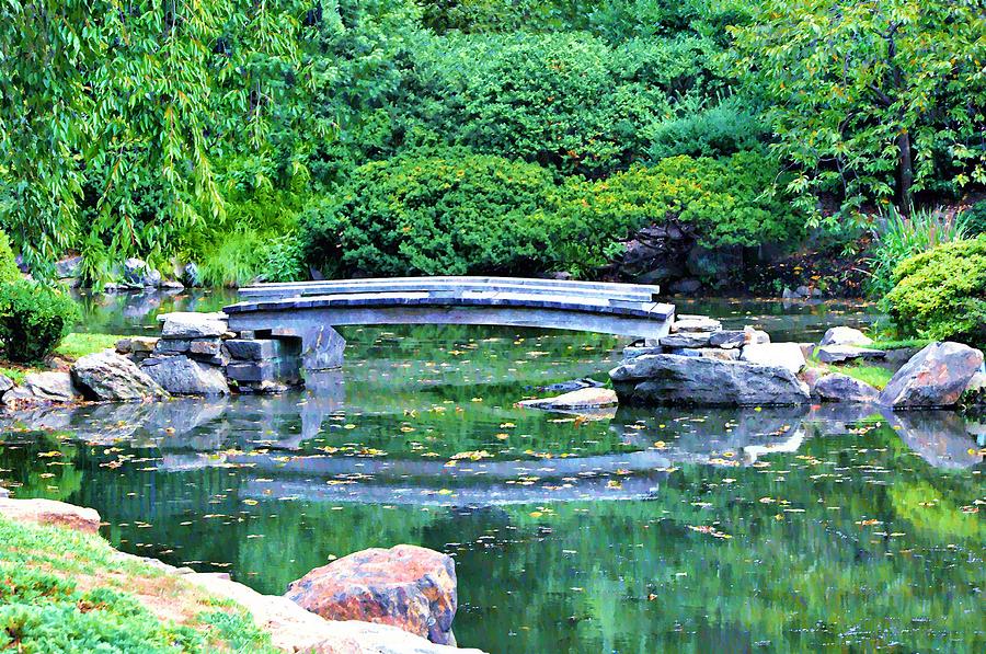 Philadelphia Photograph - Koi Pond Pondering - Japanese Garden by Bill Cannon