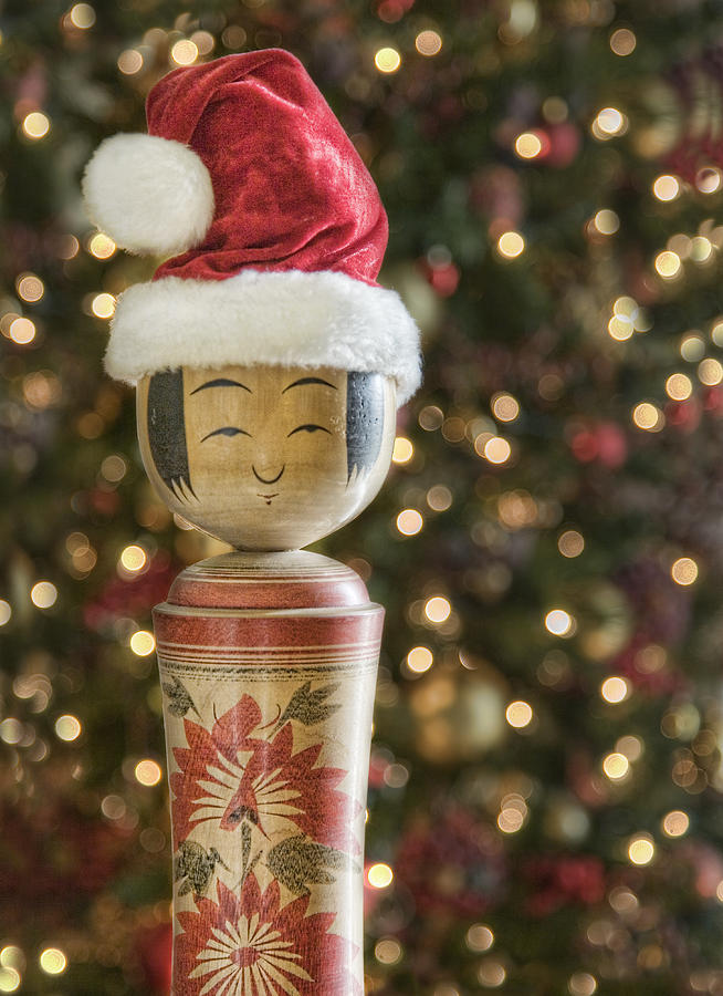 christmas kokeshi dolls