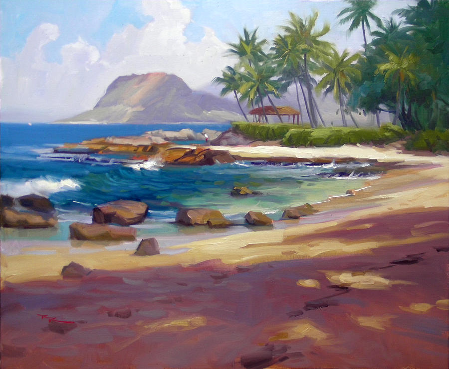 Hawaii Painting - Koolina Colour by Richard Robinson