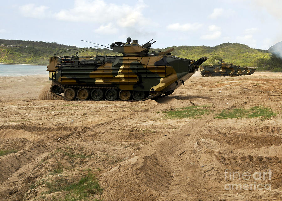 Korean Amphibious Assault Vehicles Photograph by Stocktrek Images