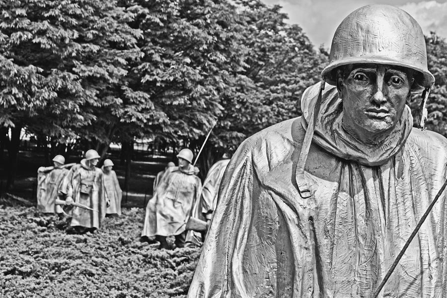 Black And White Photograph - Korean War Memorial by Tom Gari Gallery-Three-Photography