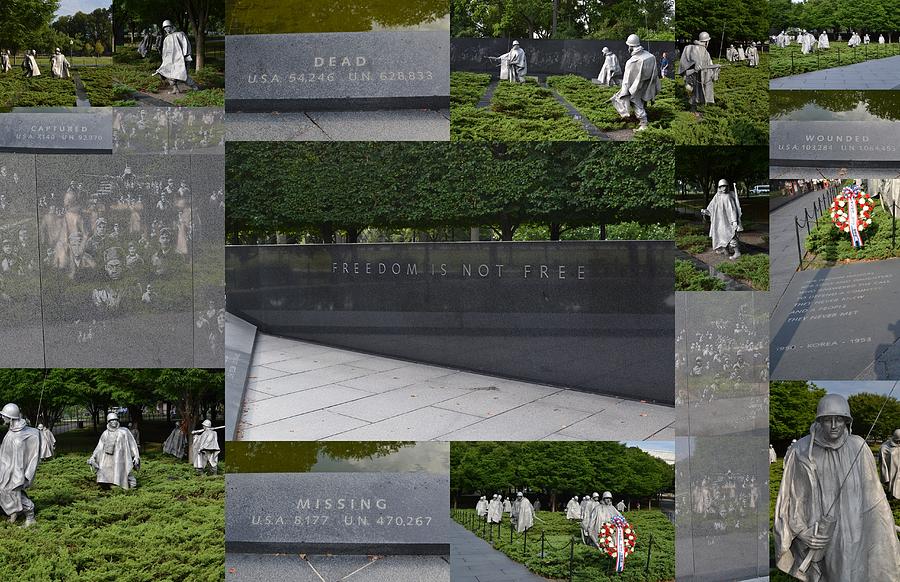 Korean War Veterans Memorial Collage Photograph by George Bostian
