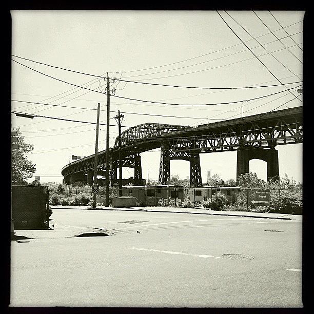 Queens Photograph - Kosciusko Bridge. View From Maspeth by Bonnie Natko