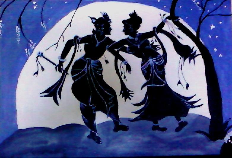 Lord Krishna WIth Fluet, lord krishna, fluet, shadow, HD phone wallpaper |  Peakpx