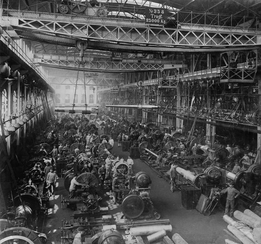 History Photograph - Krupp Cannon Manufacturing In Essen by Everett