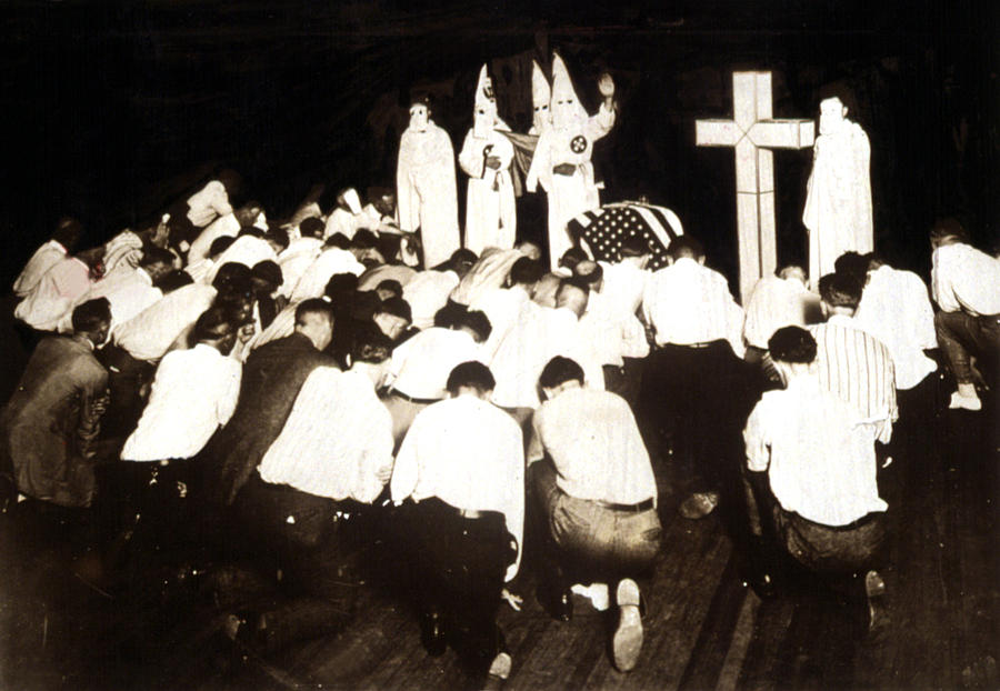 Ku Klux Klan Initiation In Omaha Photograph By Everett