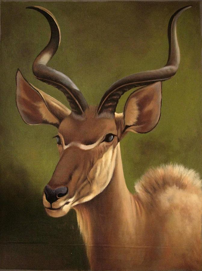 Kudu Painting by Banda Sakanya - Fine Art America