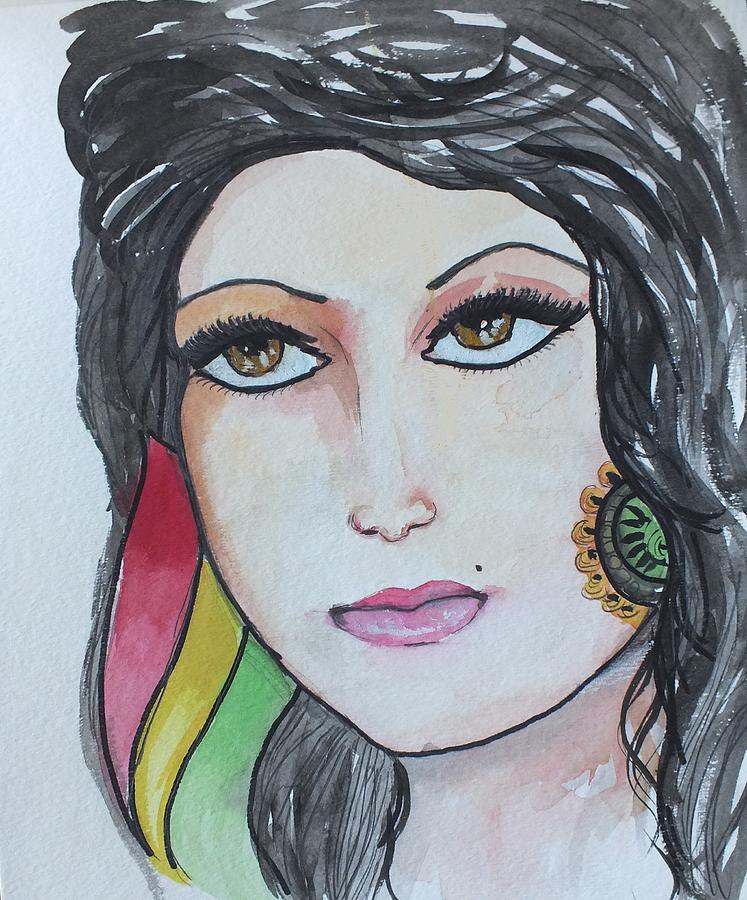 Kurdish Girl Drawing by Ava Azadi - Fine Art America