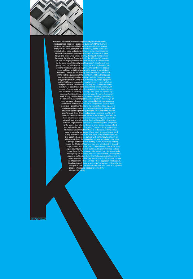 Architecture Digital Art - Kurosawa Poster by Naxart Studio