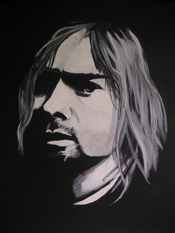 Kurt Cobain Painting by Rock Rivard