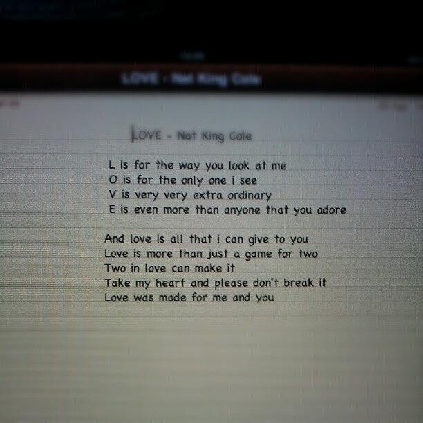 Old Photograph - L O V E - Nat King Cole. Best Songs by Dara Mutia
