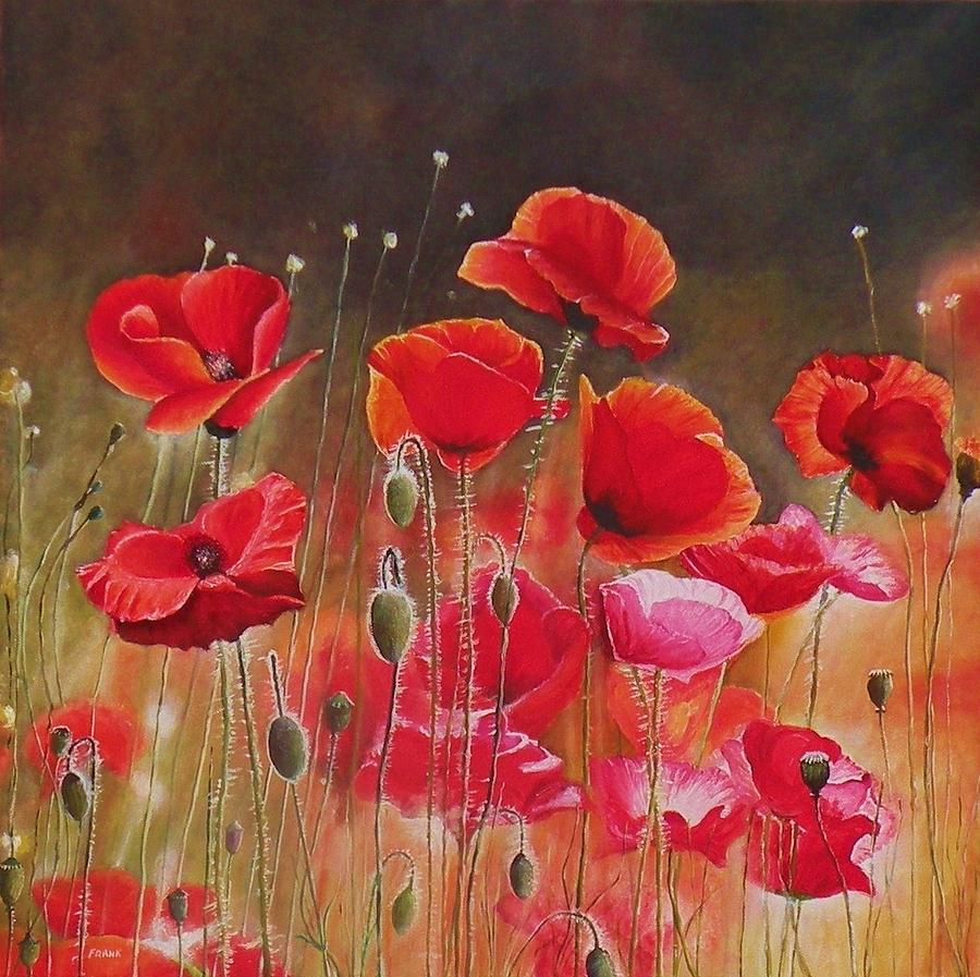 La Danse des coquelicots Painting by Frank Godille - Fine Art America