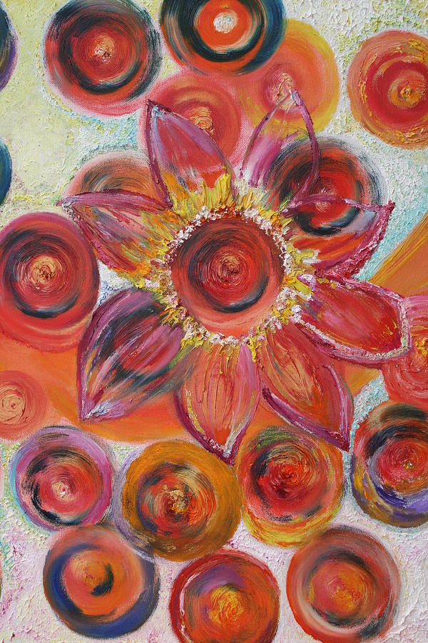 La Fleur Painting by Elisabeth Charbonneau