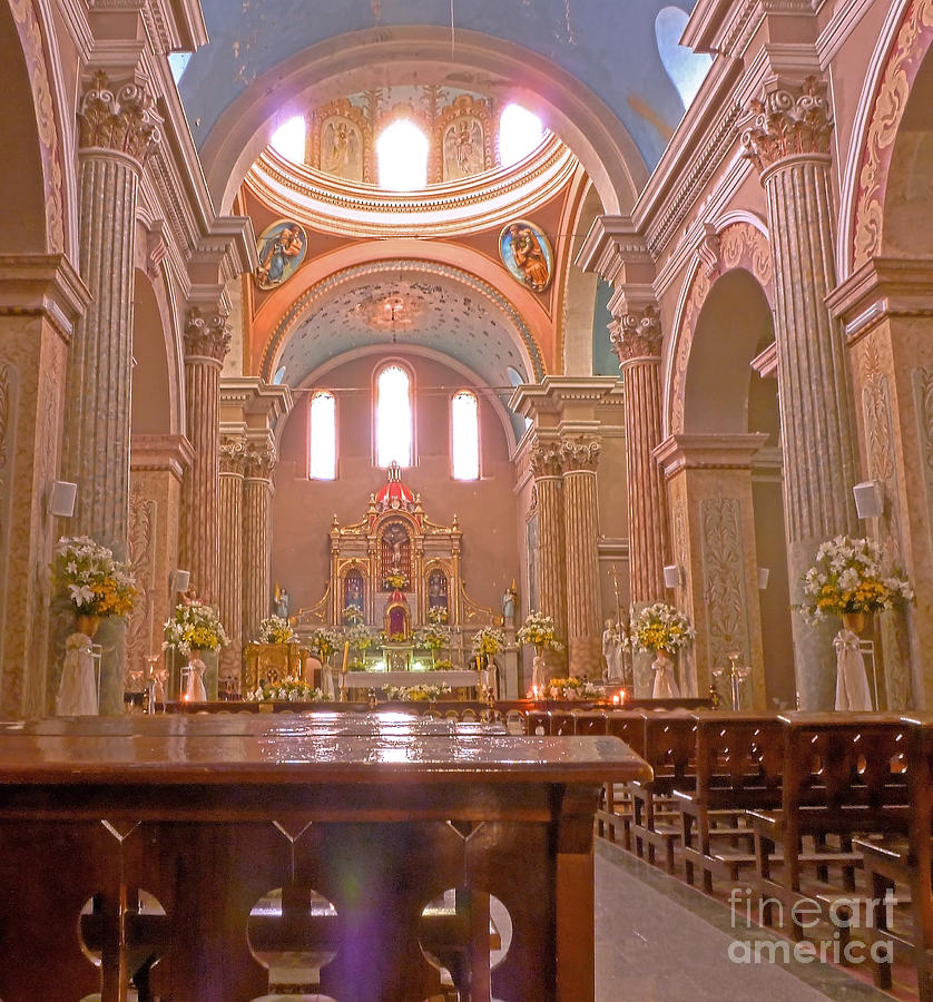 La Iglesia Matriz de Sangolqui Ecuador Photograph by Julia Springer