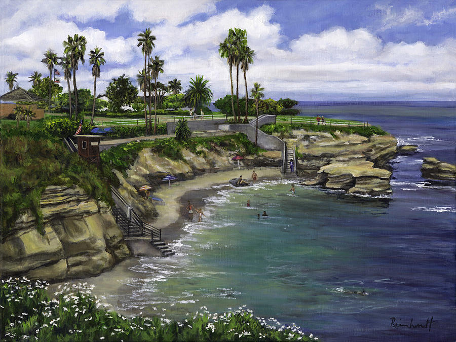 La Jolla Cove 2 Painting by Lisa Reinhardt