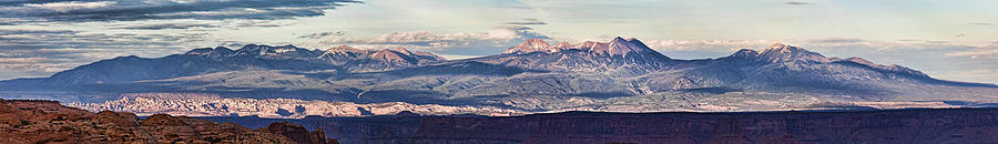 La Sal Mountains from Canyonlands Photograph by Gregory Scott