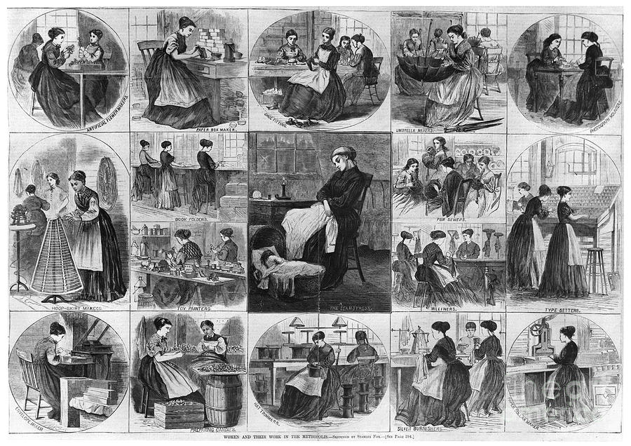 Fox Photograph - Labor: Women, 1868 by Granger
