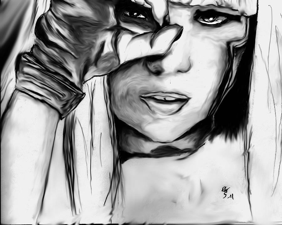 Lady Gaga Digital Art - Lady Gaga by Crystal Webb