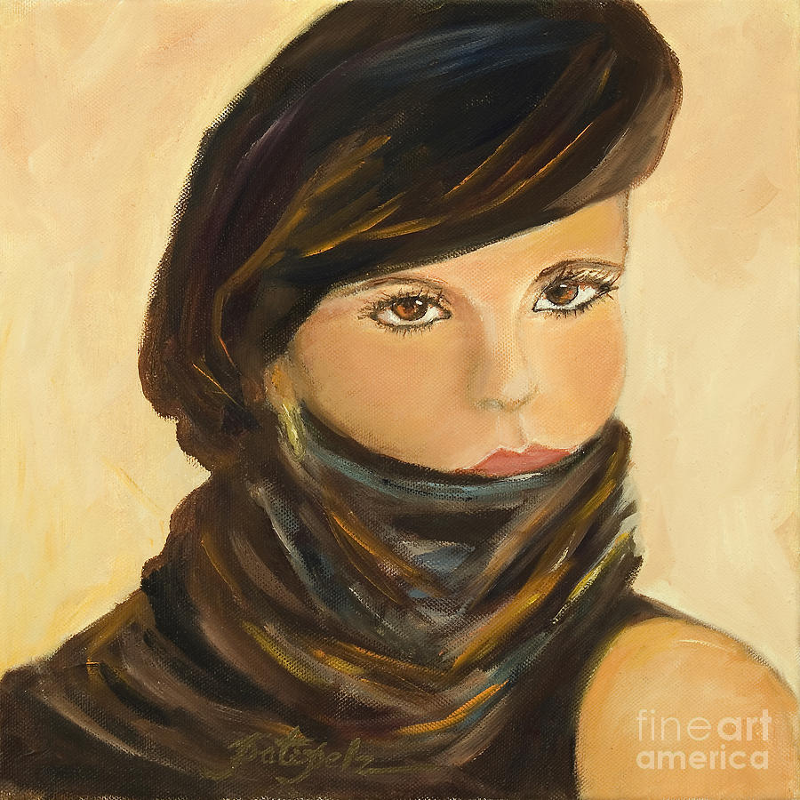 Lady in Brown Painting by Pati Pelz
