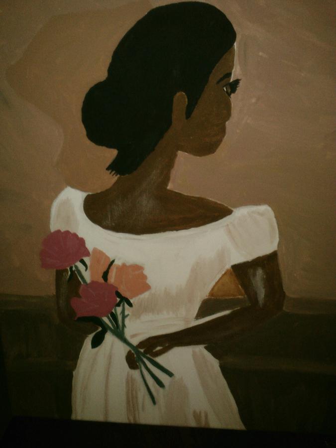 Lady in Waiting Painting by Felicia LaGrant